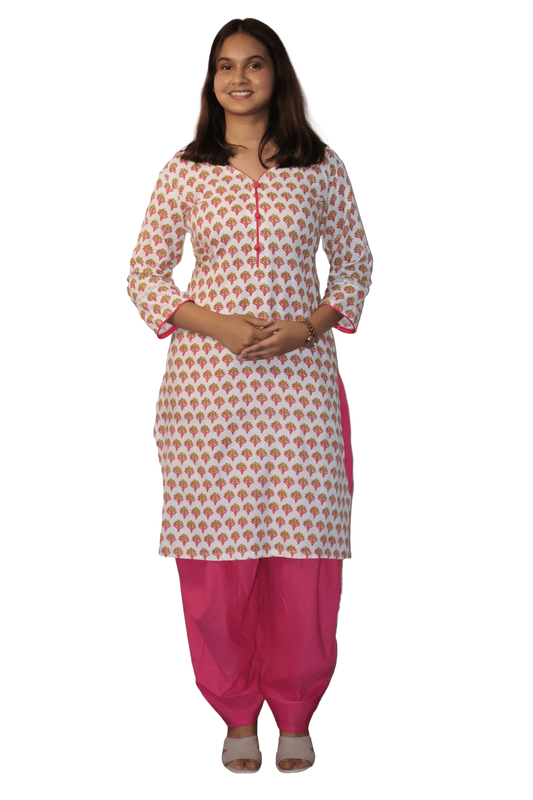 Soft Cotton Straight Kurta Set